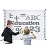 Wall mounted ironing board sensitive interactive white board slim silver frame new software rich function for education