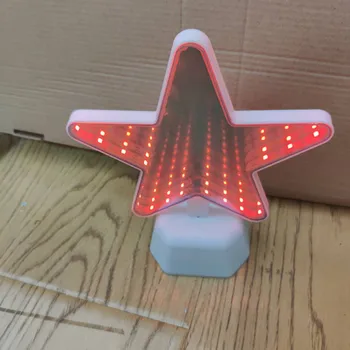 Star Shaped Led Tunnel Lamp Infinity Mirror Night Star Shaped Led Tunnel Lamp