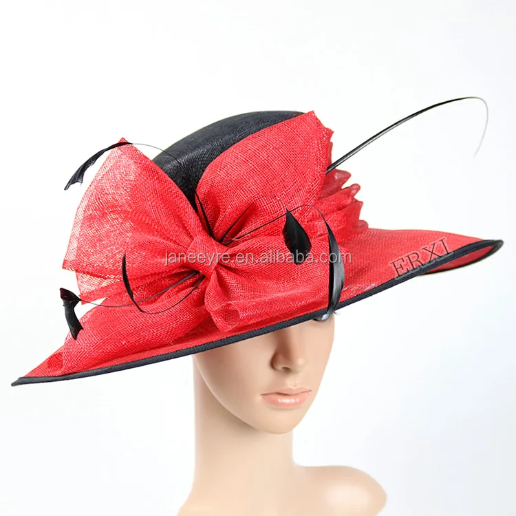 red wedding hats sale