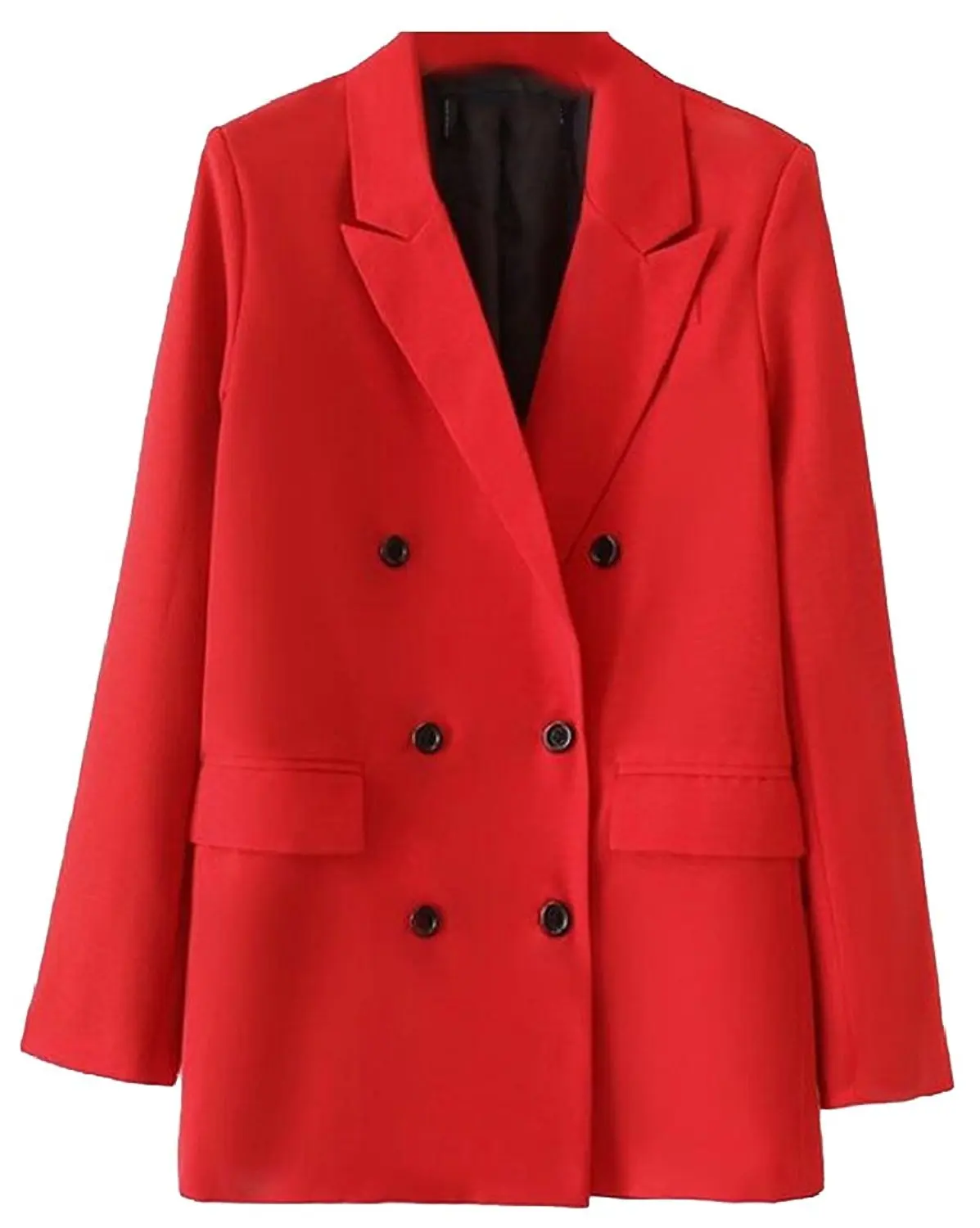 CA Mode Women Wool Blend Double Breasted Jacket Military Coat