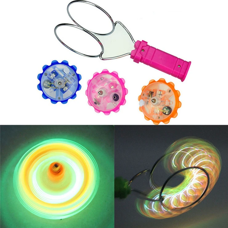 Lightup Gyro Wheel Rail Twirler Spinning Led Flashing Gyro