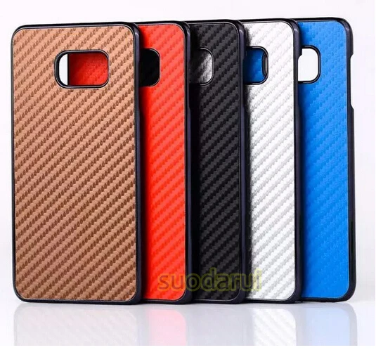 bumper case for samsung galaxy note 5 tpu+pc carbon leather case