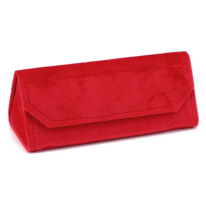 Guvivi Cheap Wholesale Hard Triangle Eyeglass Case Velvet Sunglasses