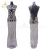 Sparkly crystal stone beaded Long wedding Dress rhinestone applique patches