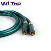 High end DIY 24k gold plated RCA or banana plug Audio HIFI speaker cable