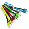 New Coloured drawing Pattern ice crack Flat Micro USB cable 1m android