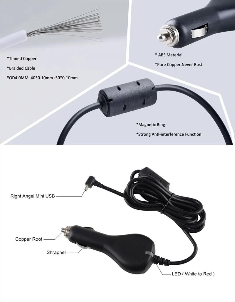 Car Charger Power Adapter For Garmin Nuvi 1200 1450 1690 2250 2350 260 750 Gps Buy Car Charger