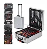 186 pcs tool kits ABS aluminum trolley tool case