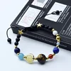 2018 Yiwu Daihe BSCI Stylish Eight Largest Planets In The Solar System Natural Stone Beads Bracelet