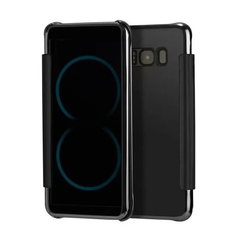Luxury Plating Touch Sensitive Smart cover for Samsung Galaxy S7 S7edge S8 S8plus Clear View Flip Mirror Case