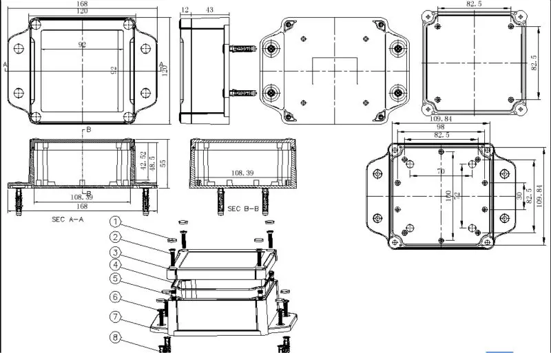 Ip68 Pvc Standard Sizes Underground Junction Boxes Buy Underground