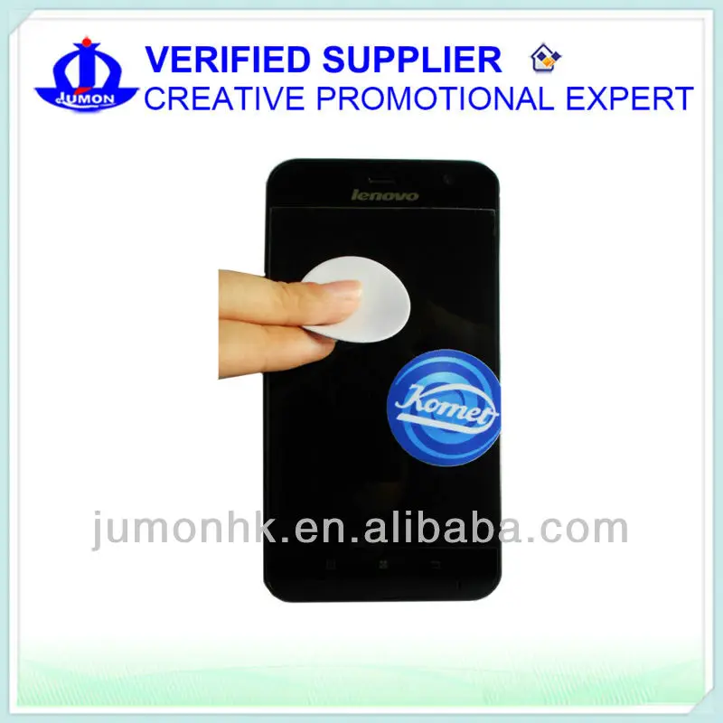 Microfiber sticky mobile screen cleaner