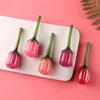HANDAIYAN rose mirror 3D lip glaze nourishing moisturizing liquid lipstick water light lip gloss flower tube 5 colors