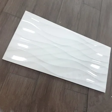 Wit 30x60 gepolijst golvend mould tegel voor industriële keuken ...