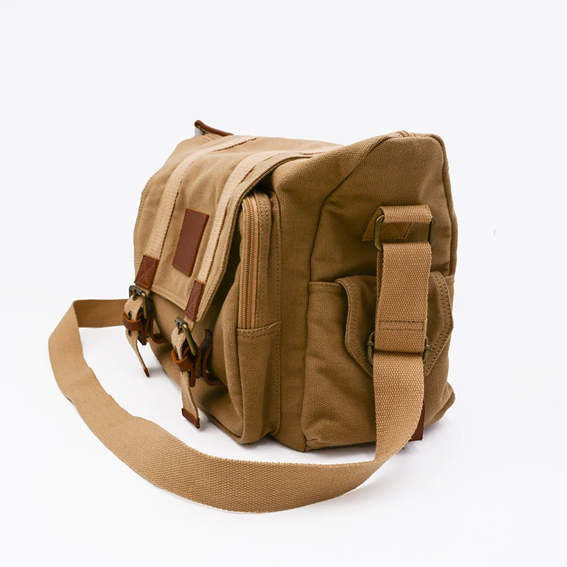 复古防水军用单肩包男士斜挎包帆布袋视频单反相机包插入制造商