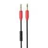 Gold Metal Shell 3.5mm male to male Hi-Fi aux audio cable suitable for car/internet/headphone with Fast Transmission