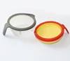 silicone kitchen tools collapsible foldable flexible measuring cups with plastic handle for baking fluid liquid for drinks wine