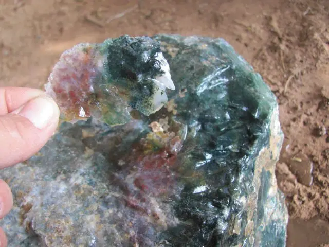 pink moss agate