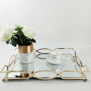 gold decorative tray