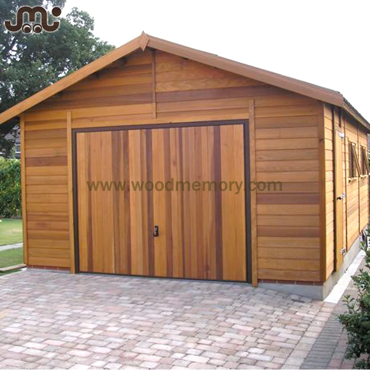 double garage wooden
