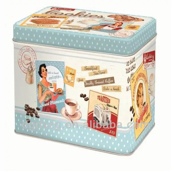 Wholesale Empty Cookie Tin With Compartment - Buy Decorative Cookie ...