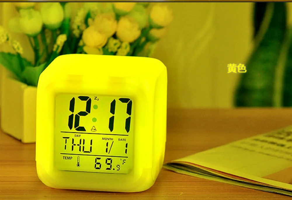 Hot Sale Cheap Color Change!    Big Led Smart Kids Wake Up Light Sunrise Digital Alarm Clock Buy Novel!   ty Kids Alarm Clocks Novelty Kids Alarm - 