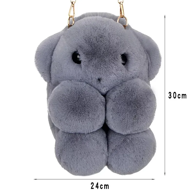 Wholesale Hot sell New design Cute cartoon plush bear bag Girl teddy bear  crossbody bag Fashion bags for women From m.