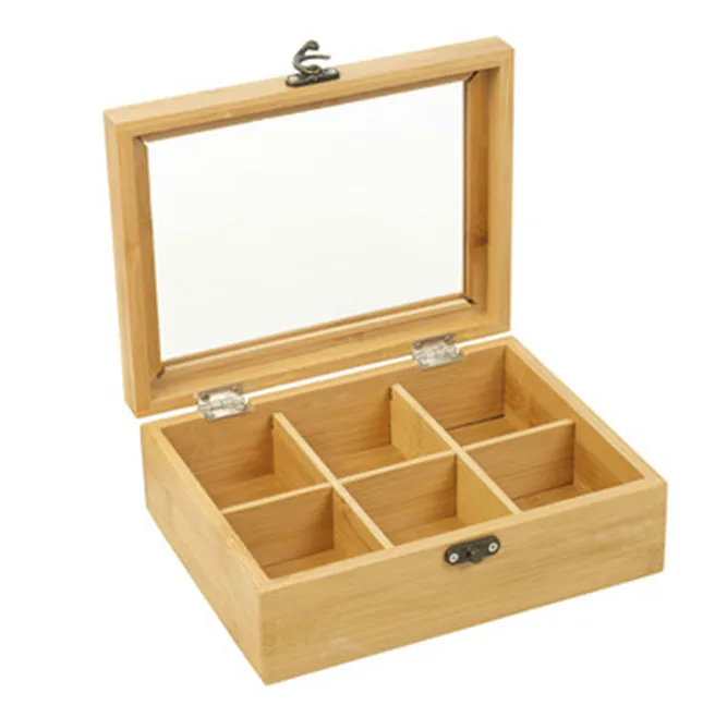 wooden craft storage box