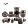 FM/CE cast iron black 1/2"- 4" npt thread equal tee socket ansi standard street elbow plug/cap reducing socket flat seat union