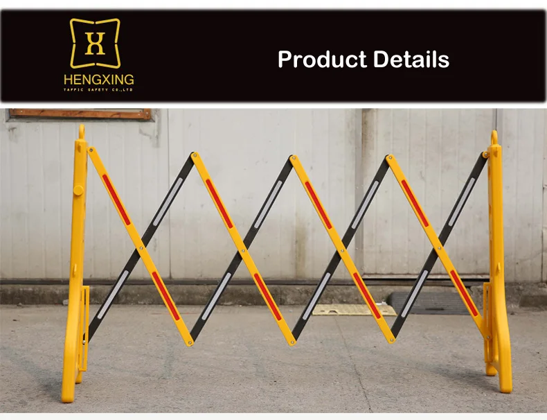 Tb08 Yellow Black Pe Warning Block Filled With Water Retractable