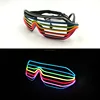 Sound Activated EL Glasses 7 Colors Luminous Party Lighting Colorful Glowing Glasses Classic Toys For Festival Party Decoration