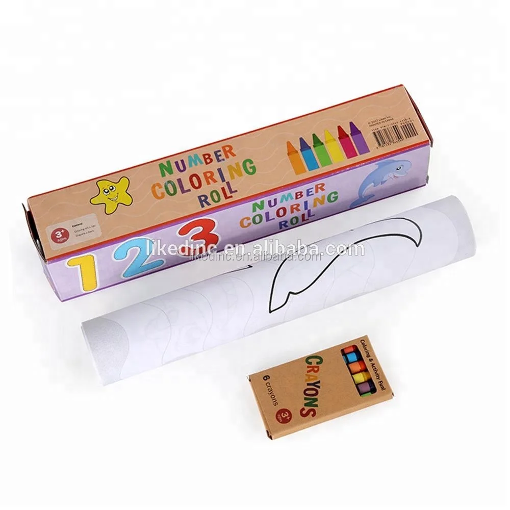 Customized Giant Continuous Coloring Book Paper Roll For Children - Buy