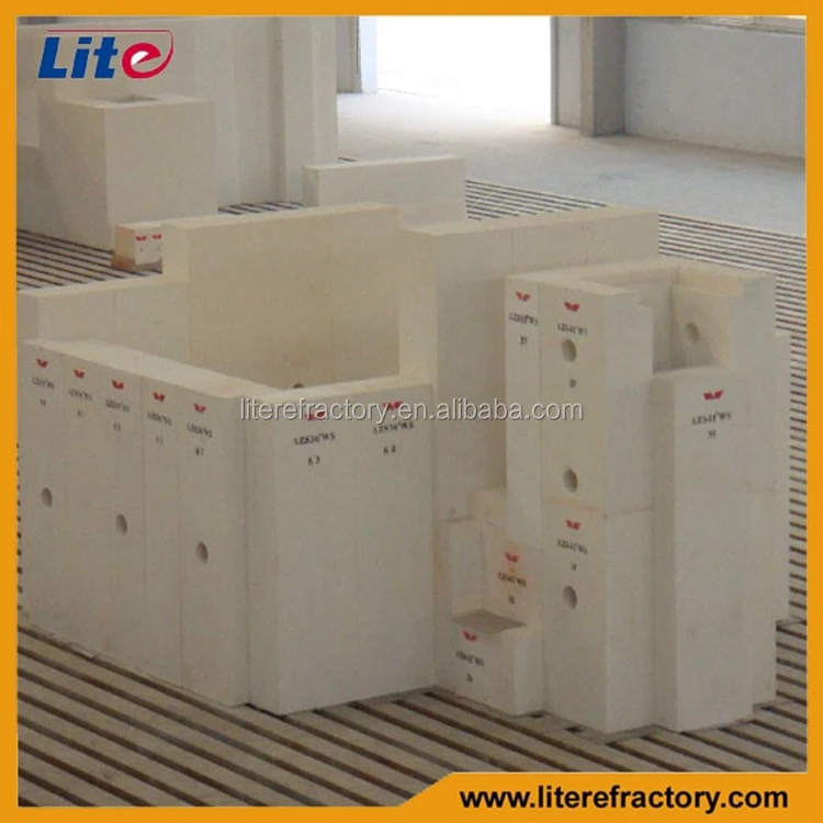High quality refractory electric melting zirconium corundum bricks used furnace