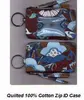 Z124 Fashion cotton key wallets zip up case