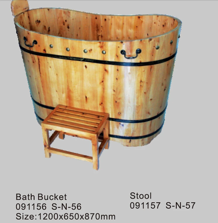 Jazzi Wooden Bathtub,Wooden Bath Bucket,Wooden Hot Spa Bathtub Bucket