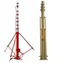 10m portable manual hand lifting winch pole telescopic mast