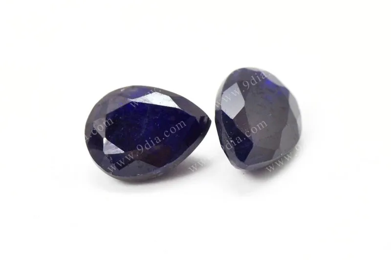 Factory Wholesale Good Price Large Stock Natural Black Sapphire Gemstones