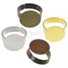 brass Pad Ring Base adjustable 15mm flat round US Size:7 more colors for choice 908385