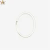 High Quality Hardware Custom Zine Alloy Oval Silver Metal Key Ring