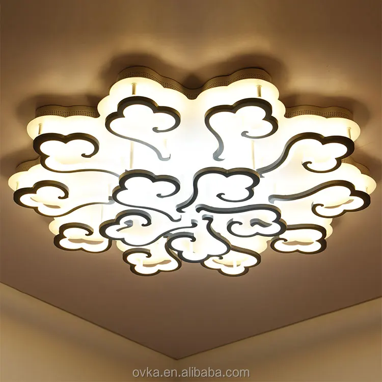 New Model Cloud Shaped Modern Led Ceiling Light With Remote Control Buy Modern Ceiling Light Led Suspended Ceiling Lighting Ceiling Light With