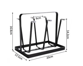 Chinabrett - Amazon -Kafo -Pokalo Akva Vitra Mug Metala Stokado -Rack -Bufeto/Kuireja Akcesoraĵo 15
