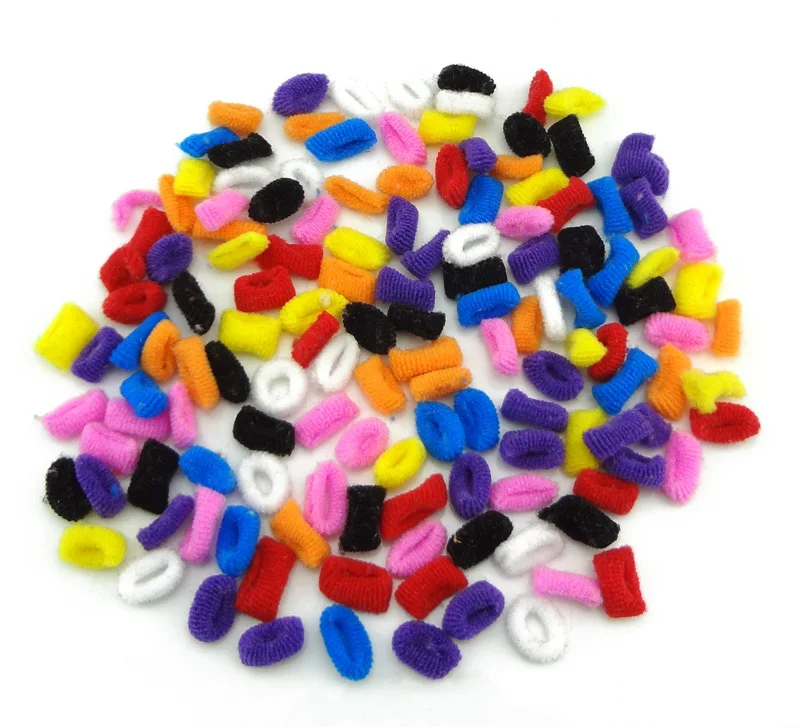 100pcs lot Colorful Child Kids Hair Holders Cute Rubber Bands Hair Elastics Accessories Girl Women Charms