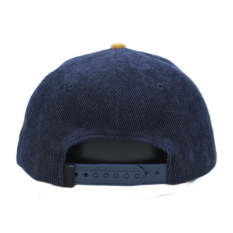 Custom Blue Blank Plain Unstructured Corduroy 5 Panel Cap Rope Hat Buy Cheap Custom 5 Panel