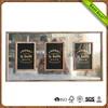 Mirror horizontal three-hole wood frame
