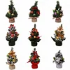 20cm Decorative desktop ornaments small Decorative artificial Christmas tree MINI Christmas tree