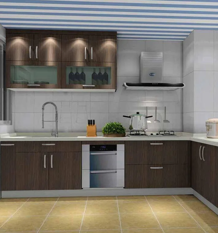 Modular Melamine Faced Mdf Kitchen Cabinet - Buy High Quality