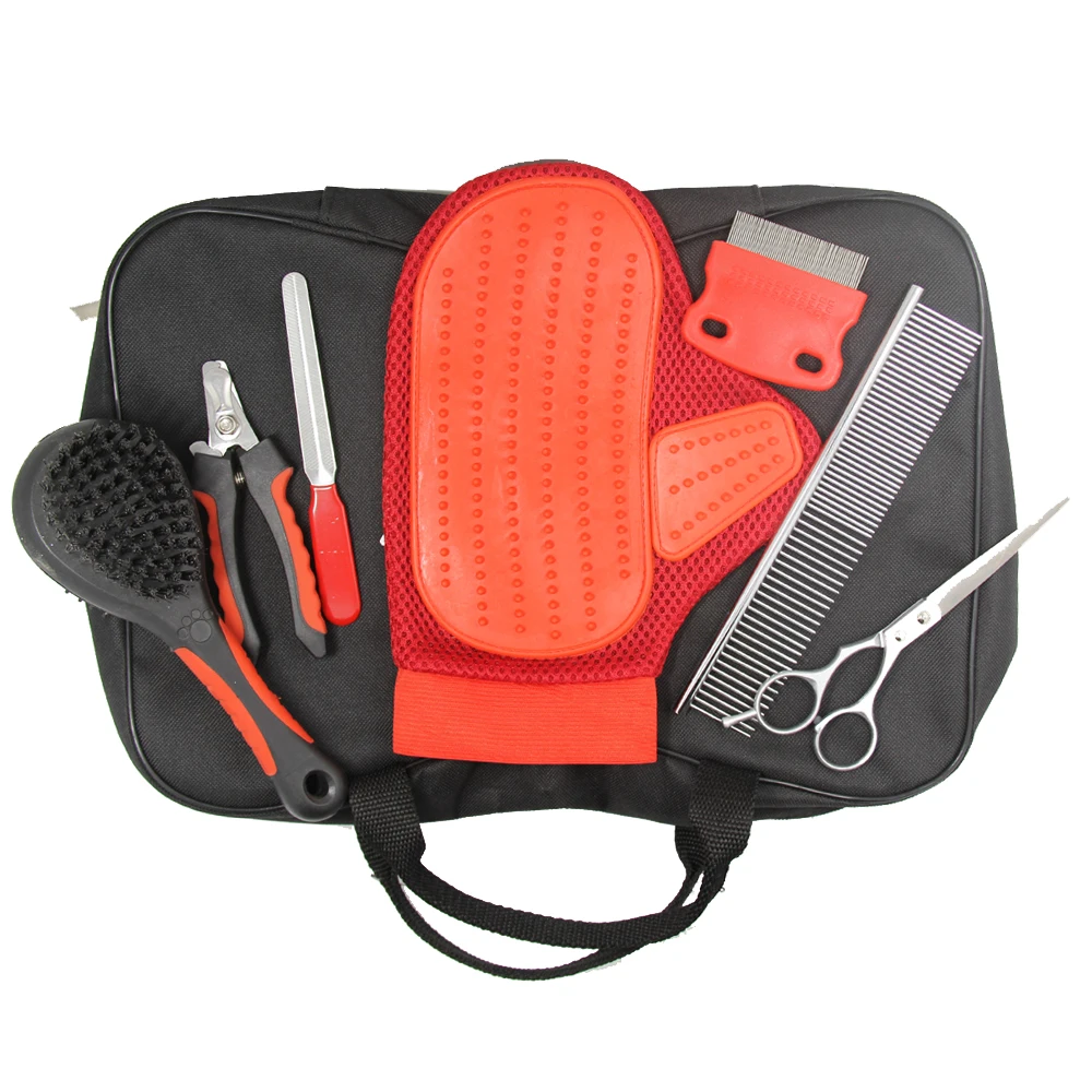 6 In 1 Professional Pet Dog Grooming Tool Kit Box Cats Dogs Nail