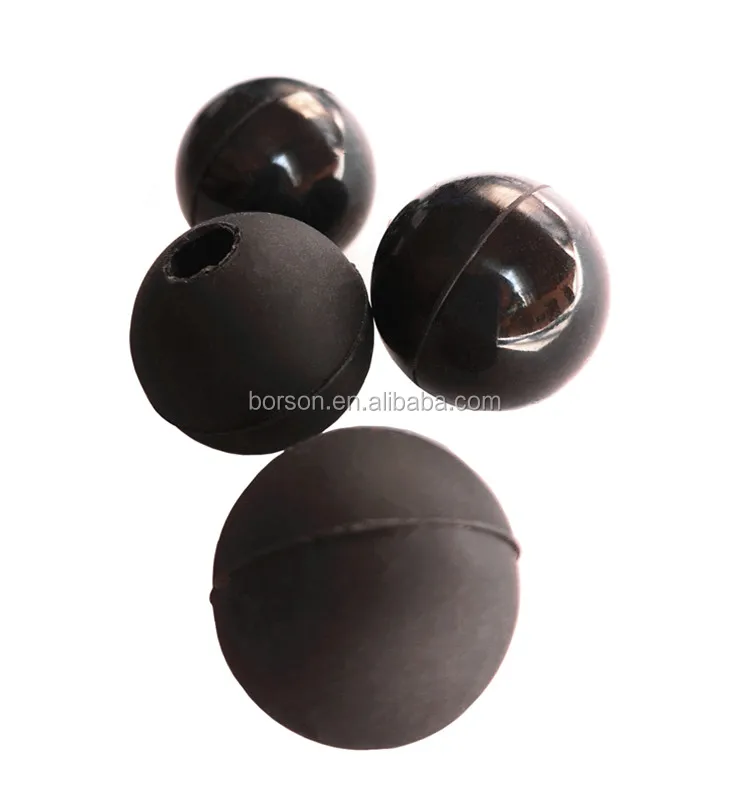 Oem Silicone Beater Drum Mallets Ball Customize Hard Natural Rubber Balls With Half Hole Rubber