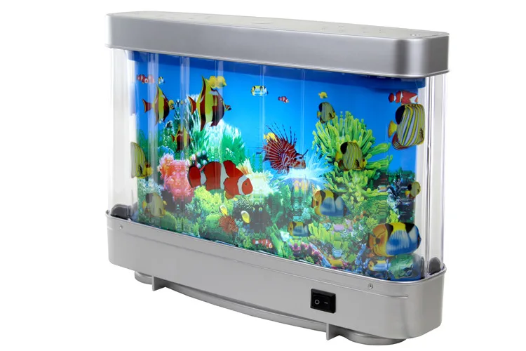 Nice Gift Led Aquarium Light 6w Abs Fish Tank Led Lights Fake Fish