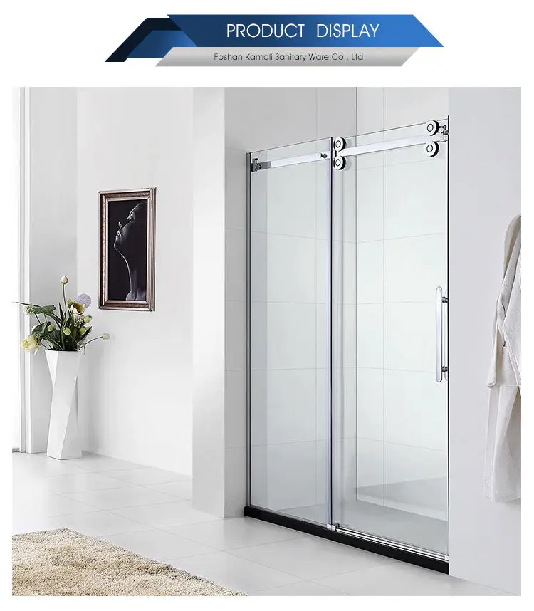 KAMALI Manufacturer Price Hot Sale Customizable 304SS Sliding Tempered Glass Shower Doors, High Quality Shower Stalls
